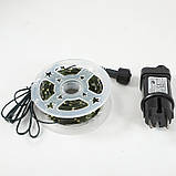 Гірлянда Роса 220в світлодіодна гірлянда 200 м зелена дротяна нитка білий LED з пультом ДУ, фото 5