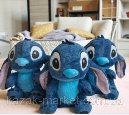 М'яка іграшка з мультику Ліло та Стіч 20-25 см, Плюшевий синій Стіч, фото 1
