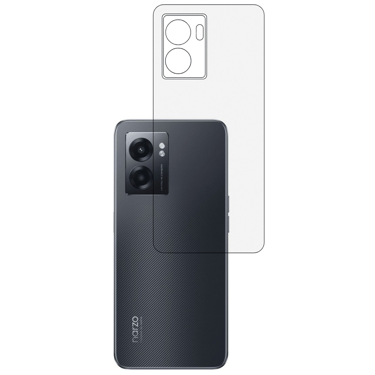 Плівка на задню панель Mietubl HD для Realme Narzo 50 5G, фото 1