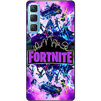 Силіконовий чохол бампер для Infinix HOT 60 Pro Plus (X6886) з малюнком Fortnite Marvel Фортнайт Марвел