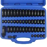 Набір для монтажу та демонтажу підшипників та втулок Mar-Pol M66775, 52 предмети в кейсі, фото 4