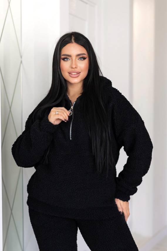 М’який костюм “Тедді Букле” чорного кольору, фото 1