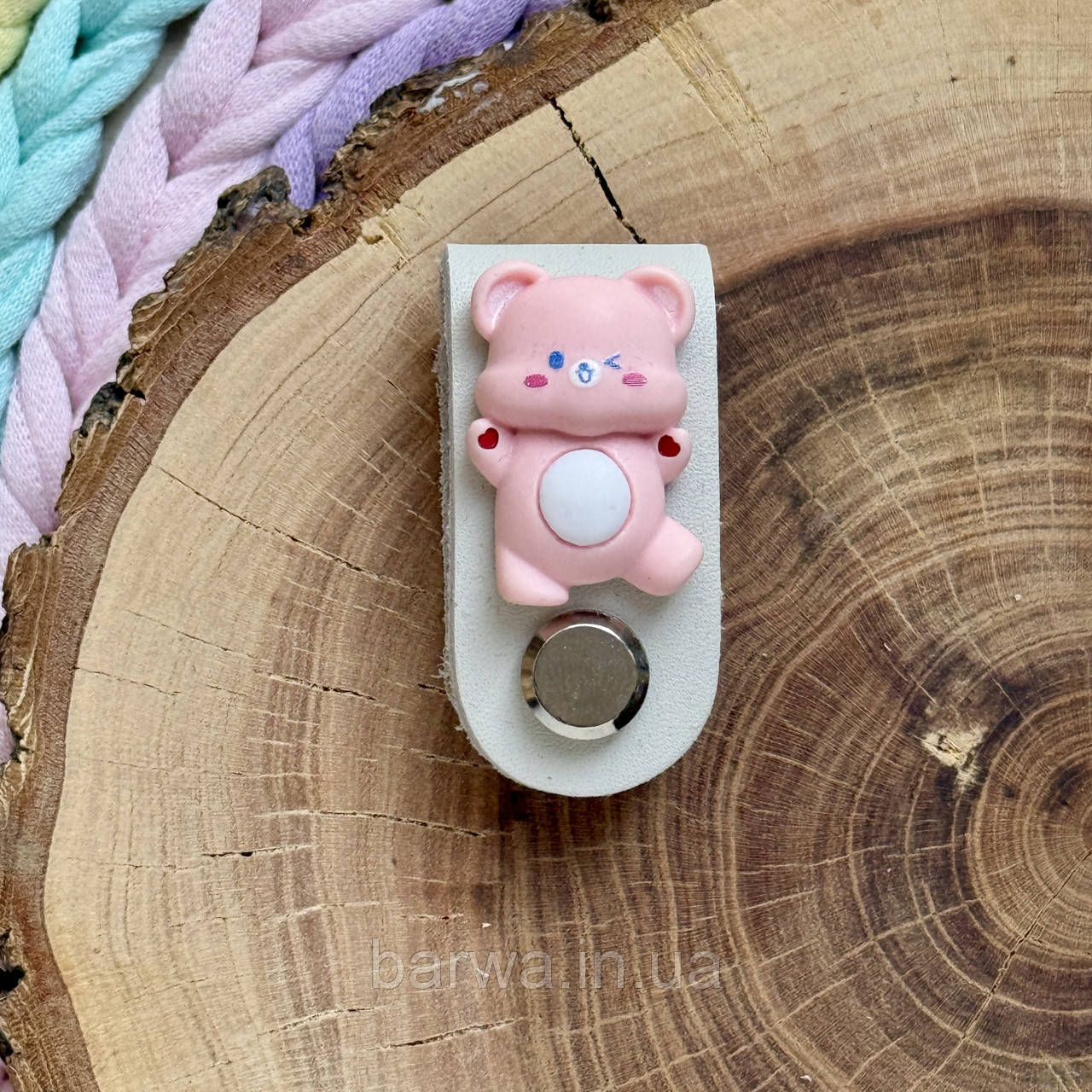 Шкіряна бірка з декором