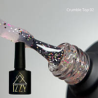 Глянцеве декоративне топове покриття IZZY Crumble Top Color 2 без липкого шару 10мл