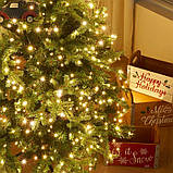 Гірлянда Роса 220в світлодіодна гірлянда 200 м зелена дротяна нитка білий LED з пультом ДУ, фото 3