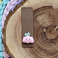 Шкіряна бірка з декором