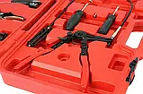 Універсальний набір кліщів для зняття хомутів Mar-Pol M49545, 9 предметів у кейсі, фото 2