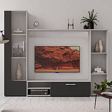 Вітальня (стінка) з ДСП Адель Gerbor Попелястий/Антрацит