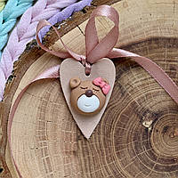 Шкіряна бірка з декором