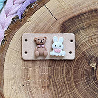 Шкіряна бірка з декором