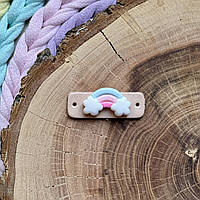 Шкіряна бірка з декором