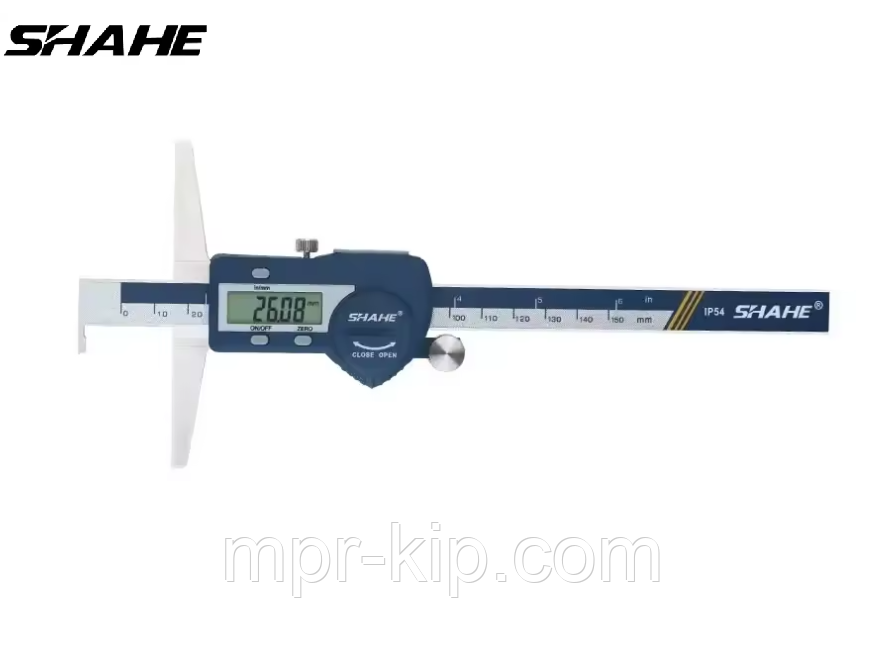 Штангенглибиномір цифровий з гачком Shahe 5113-300A, діапазон 0-300 мм, крок вимірювання 0,01 мм, фото 1