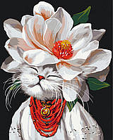 Картини за номерами 40×50. Киця, що несе весну ©Маріанна Пащук Brushme BS54422