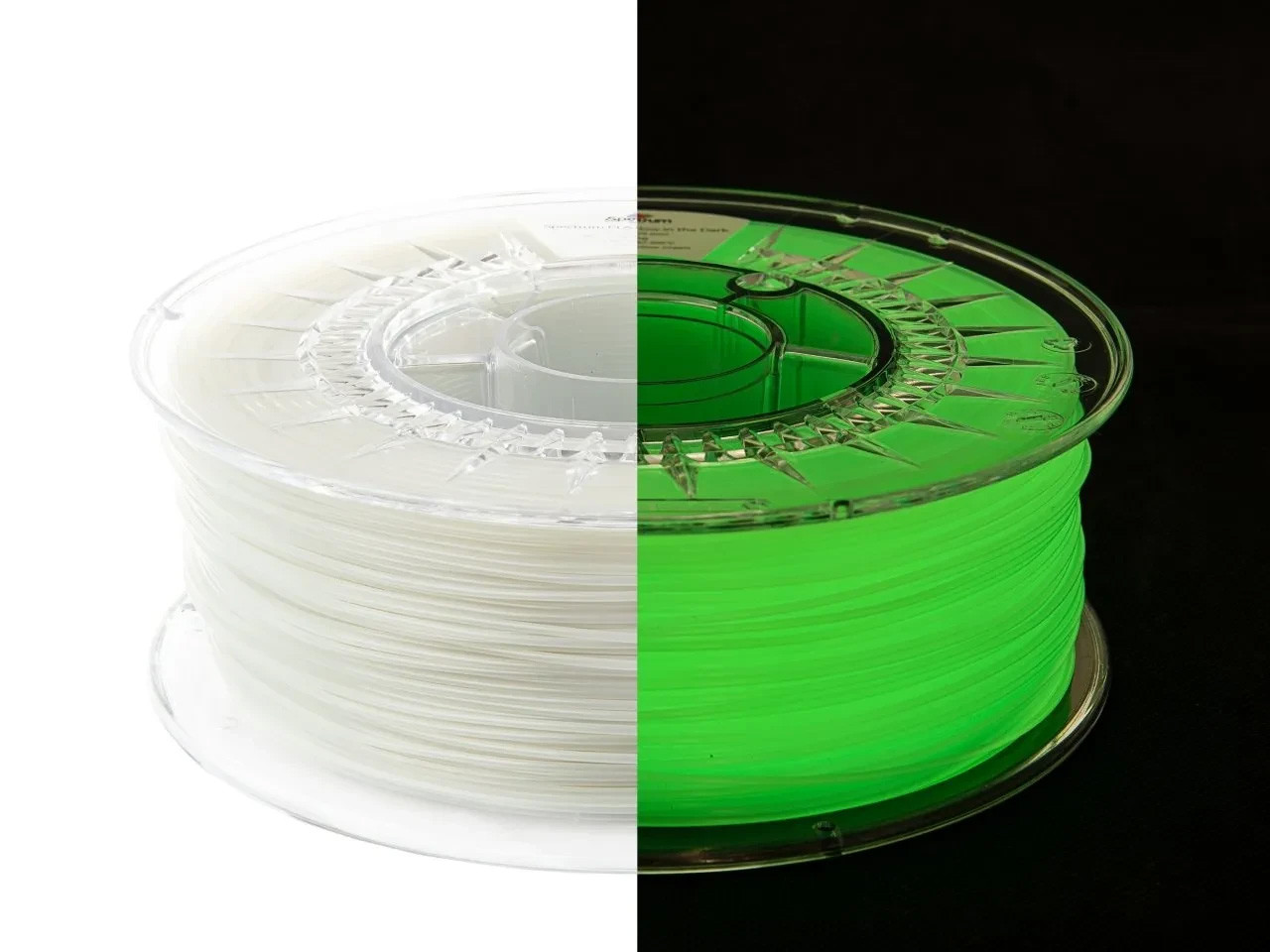 Пластик філамент для 3D-друку TRONXY PLA Glow In the Dark WHITE to GREEN Filament 1.75mm, 1kg