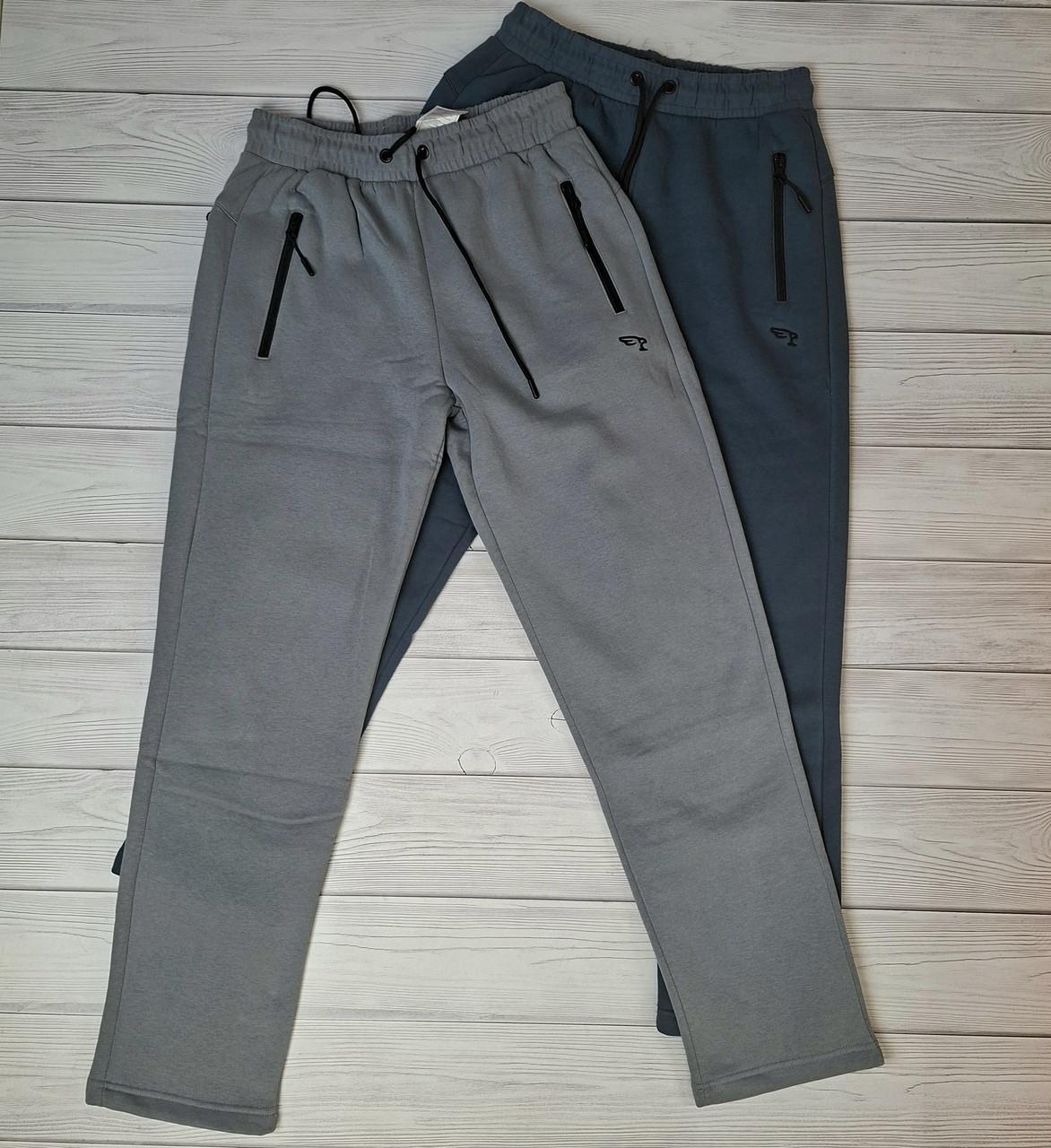 Спортивні теплі чоловічі штани прямі до низу, фото 1