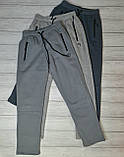 Спортивні теплі чоловічі штани прямі до низу, фото 3