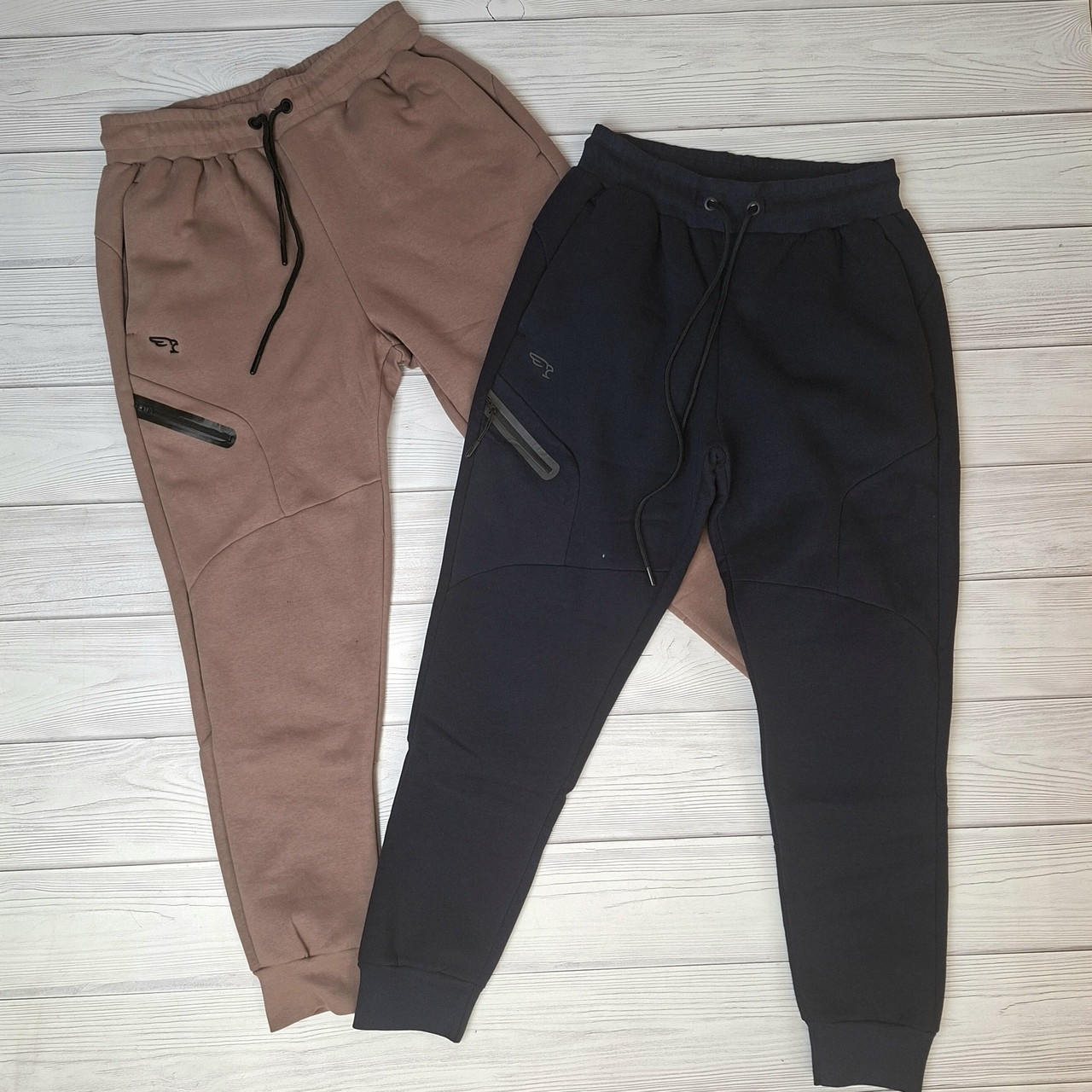 Спортивні теплі чоловічі штани на манжетах, фото 1