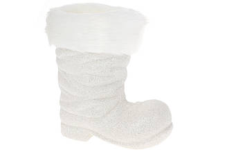 Кашпо Чобіток білий 17,5 см BonaDi 113-810