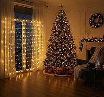 Світлодіодна гірлянда-сітка LightZone 160 LED 3.2х1.5 м. янтарне світло