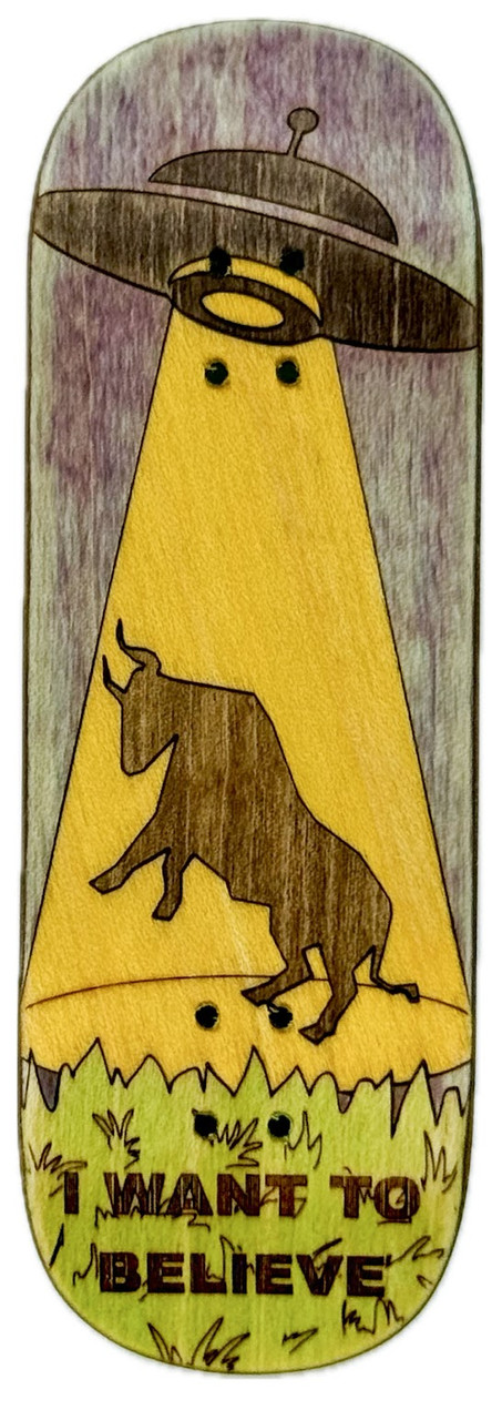 Дека для фінгерборда Workers FB Want To Believe Low Popsicle 32 mm, фото 1