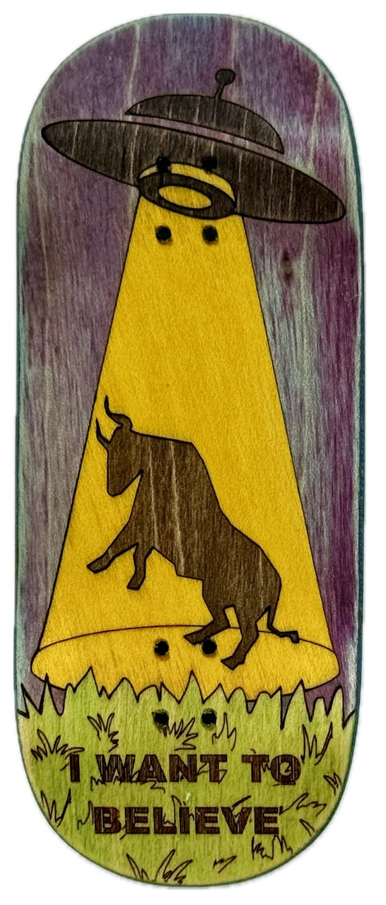 Дека для фінгерборда Workers FB Want To Believe Medium Street 38 mm, фото 1
