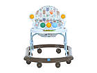 Ходунки дитячі Bambi музичні з іграшками, 8 коліс, фото 7