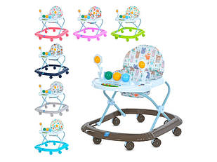 Ходунки дитячі Bambi музичні з іграшками, 8 коліс