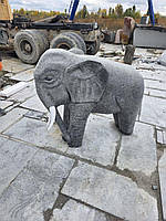 Скульптура "Слон" з граніту (ручна робота), фото 4