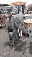 Скульптура "Слон" з граніту (ручна робота), фото 6