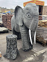 Скульптура "Слон" з граніту (ручна робота), фото 7