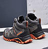Зимові чоловічі шкіряні черевики, кросівки сірі утеплені з натуральної шкіри на хутрі на зиму для чоловіків, розмір 40-45, фото 6