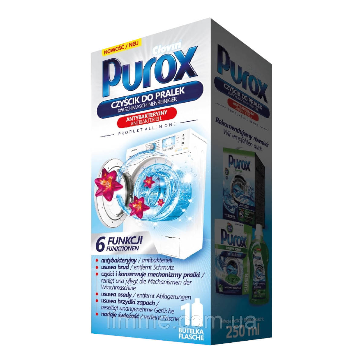 Засіб для чищення пральних машин Purox 250 мл.