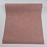 Шпалери вінілові на флізеліні 0.53 × 10.05 м Marburg 57950, темно-рожево-пудрові для спальні, вітальні, кабінету, фото 3