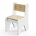 Стілець для дитини зі спинкою дитячий зручний стульчик для малюків білий, фото 2