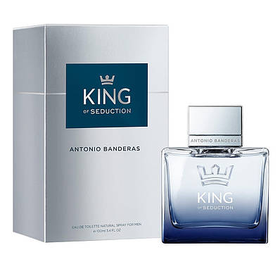 Оригінальні елітні чоловічі парфуми ANTONIO BANDERAS King of Seduction 100ml, деревний аромат
