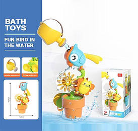 Гра для ванни CC 786 A (80) "Пташечка", механічний принцип роботи, лійка, присоски, в коробці