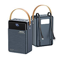 УМБ Power Bank Remax RPP-566 Lesu II Series 80000mAh PD20W+QC22.5W (with cable Type-C+Lightning)
