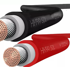 Кабель для сонячних батарей Одескабель H1Z2Z2-K 1х6 (Solar кабель 6 мм²) червоний