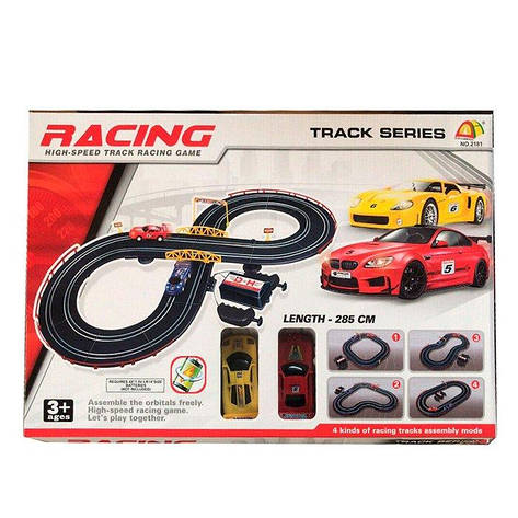 Ігровий гоночний трек Racing Track 2181 з USB живленням, 2 машинками та 4 конфігураціями, фото 1