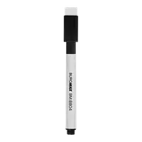 Маркер чорний 1-2 мм з магнітом та губкою для магнітних дошок фліпчартів планерів сухостиральний водний