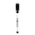 Набір маркерів чорних 5 штук 1-2 мм з магнітом та губкою для магнітних дошок фліпчартів планерів сухостиральний водний, фото 2