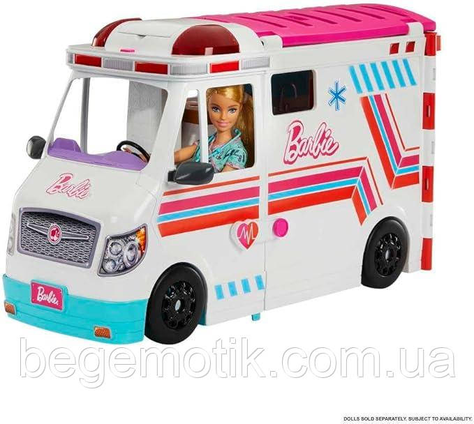 Barbie Барбі Рятувальний центр Машина швидкої допомоги Barbie Ambulance and Hospital Playset HKT79, фото 1