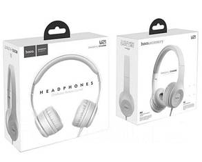 Навушники дротові накладні для ПК HOCO W21 3.5 мм Grey, фото 3