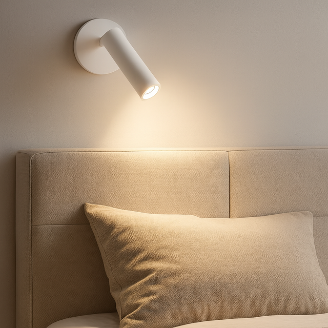 бра над узголів’ям ліжка з напрямленим світлом