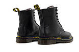 Зимові чоловічі черевики Dr.Martens мартінс чорні на хутрі теплі 41-44р. Живе фото, фото 6