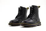 Зимові чоловічі черевики Dr.Martens мартінс чорні на хутрі теплі 41-44р. Живе фото, фото 7