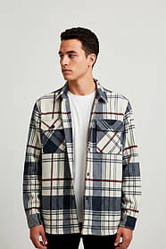 Мужская котоновая рубашка в клетку