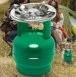 Пропановий балон 5 літрів Газовий балон із безпечним клапаном Газовий балон із пальником JAN Svarka" VIP, фото 3