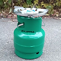 Пропановий балон 5 літрів Газовий балон із безпечним клапаном Газовий балон із пальником JAN Svarka" VIP