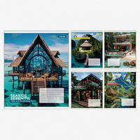 Зошит шкільний 1Вересня 36 аркушів клітинка Seaside Serenity (15)